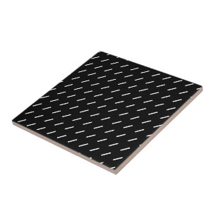 Carreau de céramique rayure noire et beige