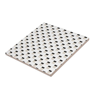 Carreau de céramique rayure noire et beige