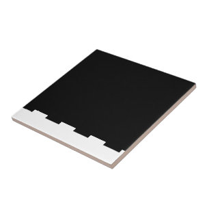 Carreau de céramique rayure noire et beige