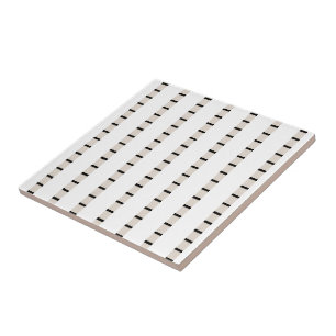 Carreau de céramique rayure noire et beige