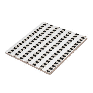 Carreau de céramique rayure noire et beige