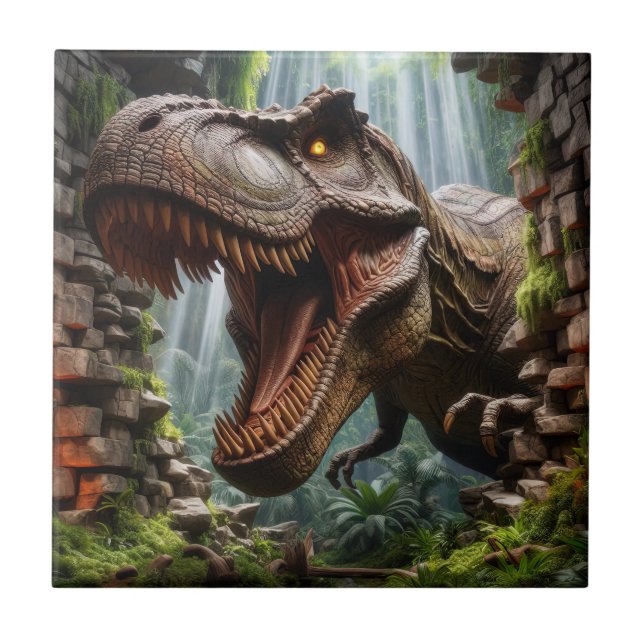 Carreau de céramique T-Rex (Devant)