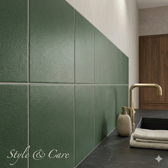 Carreau de céramique texturé vert élégant pour mur (Stylish Green Texture Ceramic Tile for Walls)