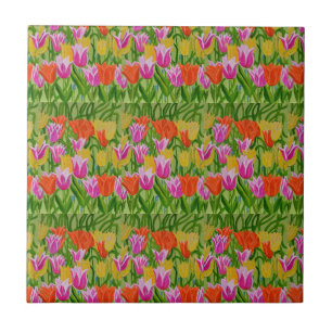 Carreau de céramique Tulipes