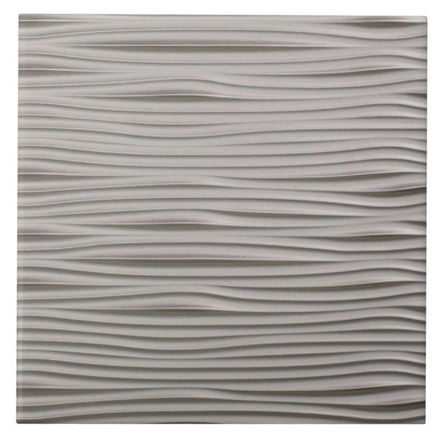 Carreau de céramique - Vagues d'argent (Devant)