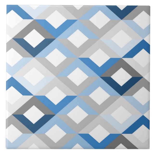 carreau de chevrons bleus (Devant)