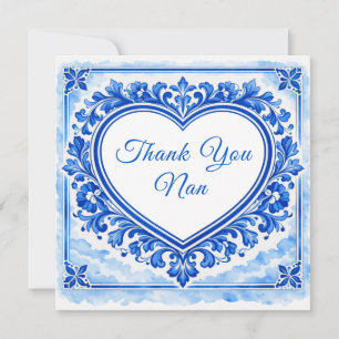 💙Carreau de cœur Azulejo Merci