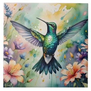 carreau de colibri floral