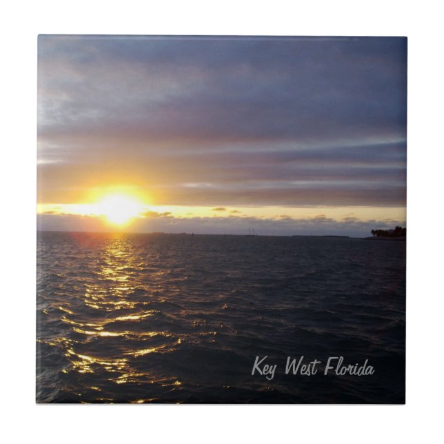 Carreau de coucher de soleil à Key West en Floride (Devant)