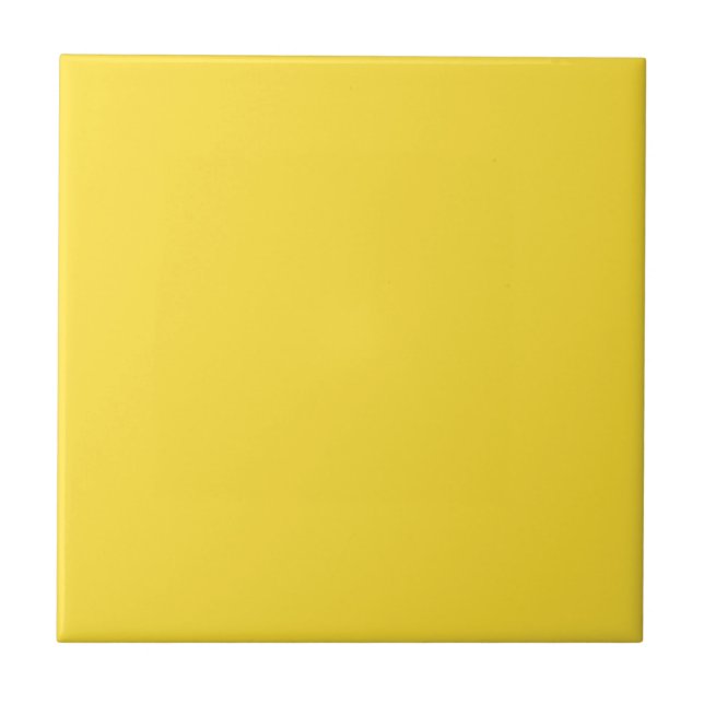 Carreau de couleur jaune banane (Devant)