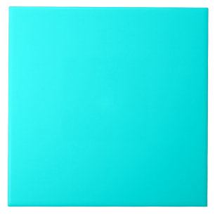 Carreau de couleur solide cyan, bleu-vert,