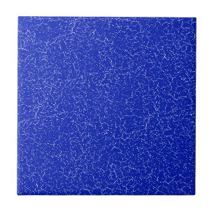 Carreau de couleur unie à glaçure craquelée bleu é
