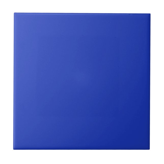 Carreau de couleur unie bleu perse (Devant)