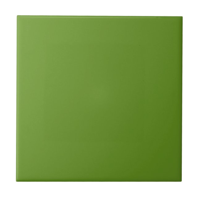 Carreau de couleur unie Vert Fern (Devant)