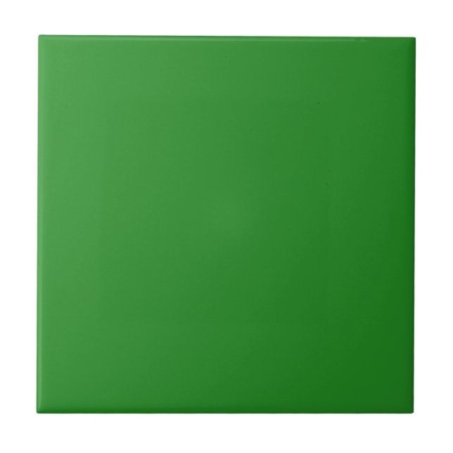 Carreau de couleur vert forêt Rétro Bright (Devant)