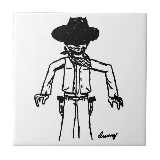 Carreau de croquis Cowboy (Devant)