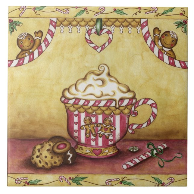Carreau de dessous de plat Cuisine Pain d'épice (Devant)
