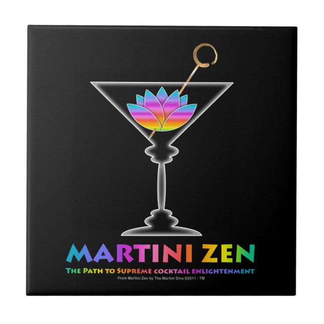 Carreau de dessous de verre MARTINI ZEN (Devant)
