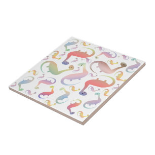 Carreau de dinosaure pour enfants adorable