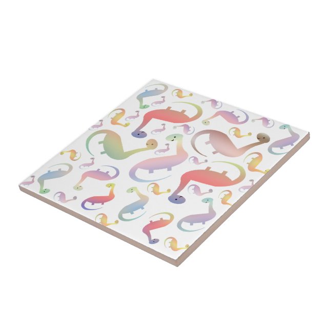 Carreau de dinosaure pour enfants adorable (Côté)
