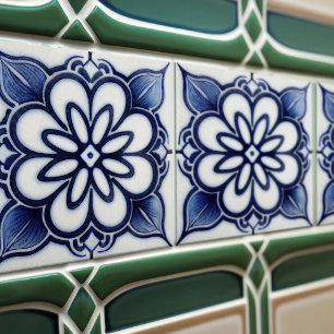 Carreau de dosseret de cuisine en bleu de Delft ho
