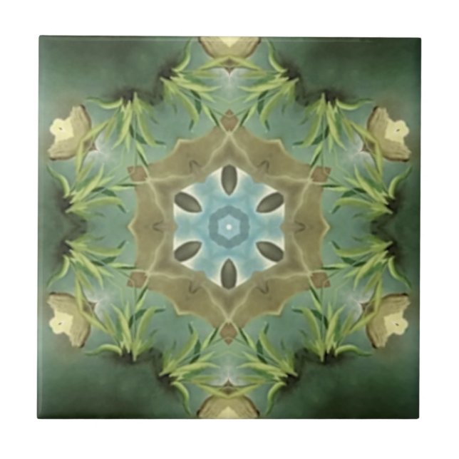 Carreau de dosseret de cuisine/Kal Couleurs Vert T (Devant)