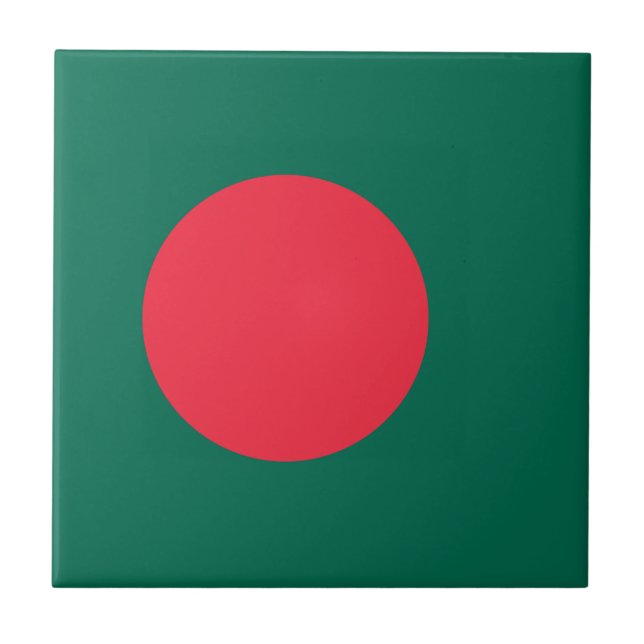 Carreau de drapeau bangladais patriotique (Devant)