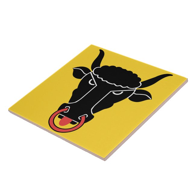 Carreau de drapeau du canton d'Uri, Suisse (Côté)