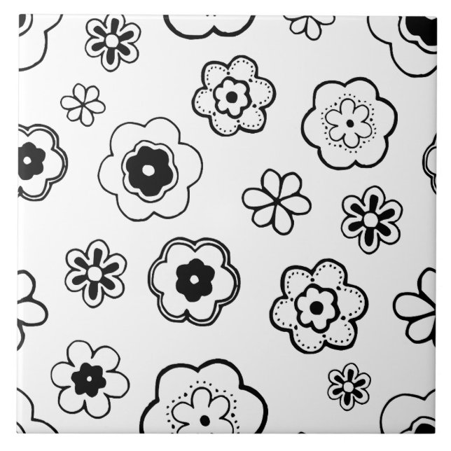 carreau de fleurs de dessin animé (Devant)