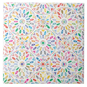 carreau de fleurs de mandala