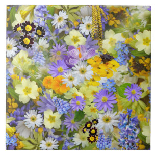 carreau de fleurs de printemps