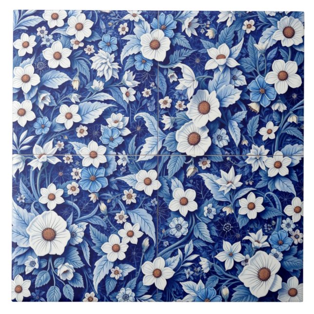 carreau de jardin de fleurs sauvages (Devant)