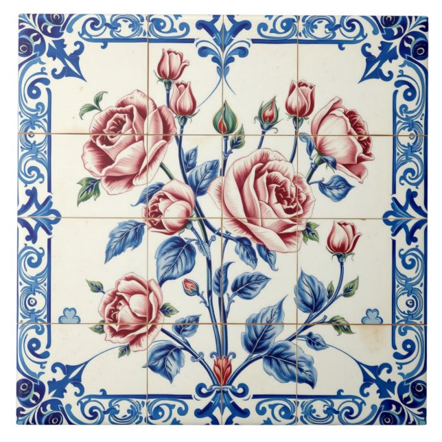 carreau de jardin de roses (Devant)
