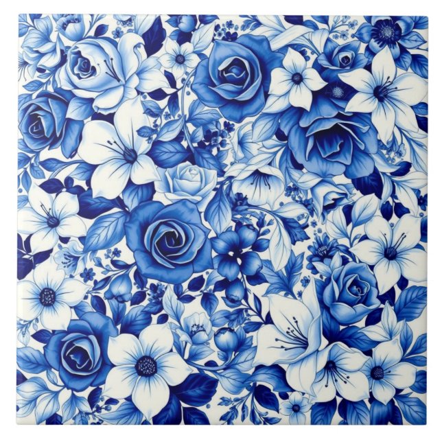 carreau de la symphonie de la rose bleue (Devant)