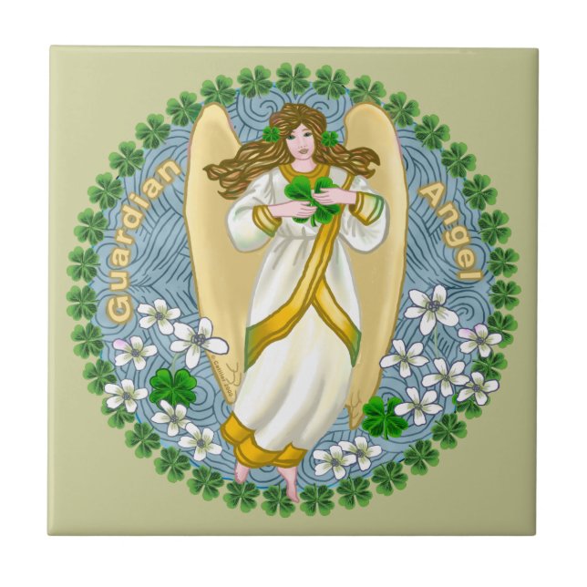 Carreau de l'ange du trèfle irlandais (Devant)