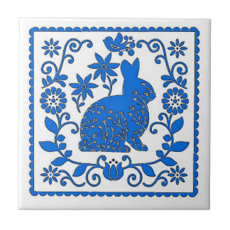 Carreau de lapin bleu, ajouter le texte Carreau