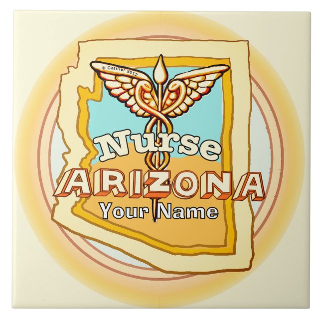 Carreau de l'infirmière de l'Arizona Caduceus (Devant)