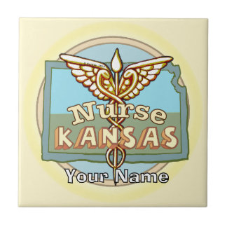 Carreau de l'infirmière du Kansas Caduceus