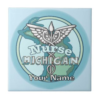 Carreau de l'infirmière du Michigan Caduceus
