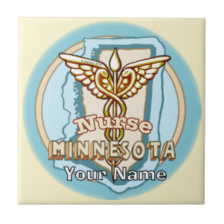 Carreau de l'infirmière du Minnesota Caduceus