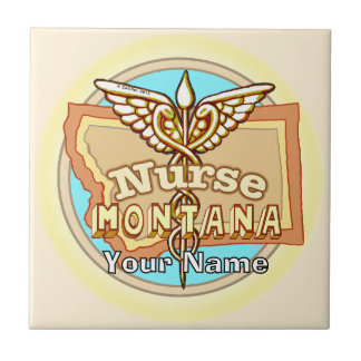 Carreau de l'infirmière du Montana Caduceus