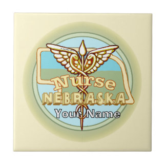 Carreau de l'infirmière du Nebraska Caduceus
