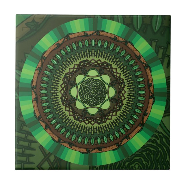 Carreau de mandala de la Terre (Devant)