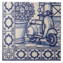 Carreau de mosaïque Azulejo de Rome 5 sur 6 en bas