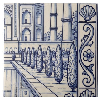 Carreau de mosaïque murale Taj Mahal Azulejo 4 sur