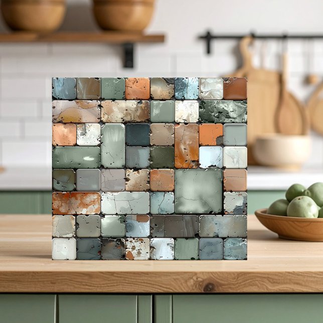 Carreau de mosaïque rustique ID1187b (Créateur téléchargé)