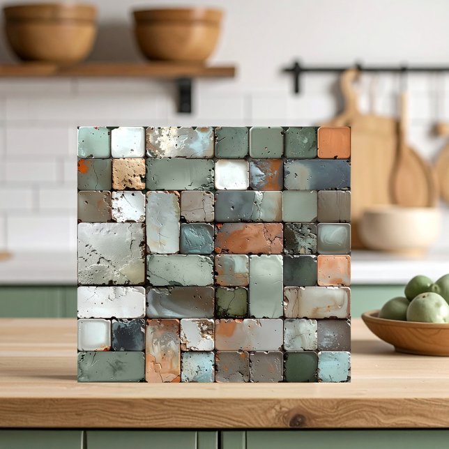 Carreau de mosaïque rustique ID1187c (Créateur téléchargé)