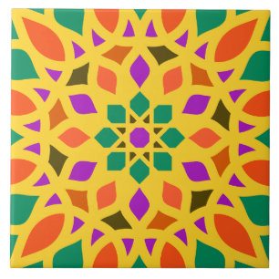 carreau de motif géométrique islamique pour mosqué