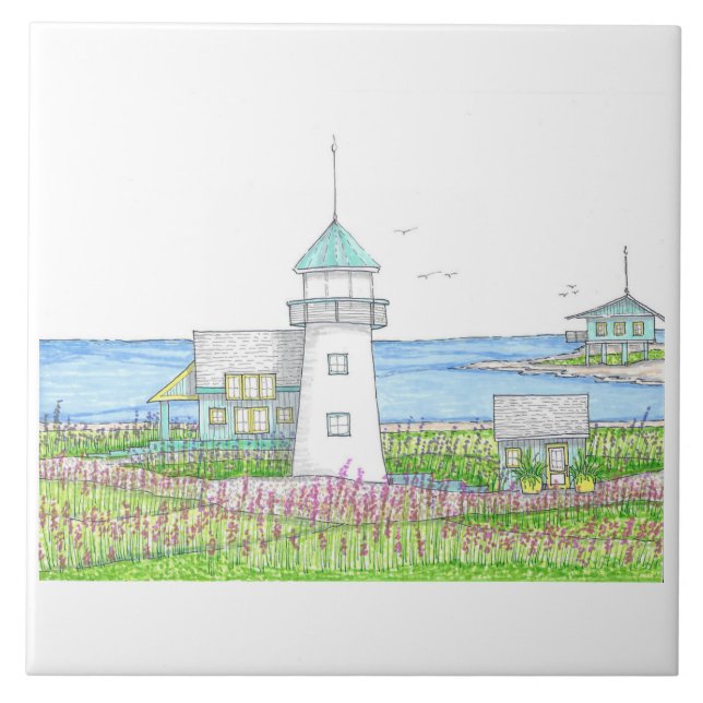 Carreau de mur de phare (Devant)