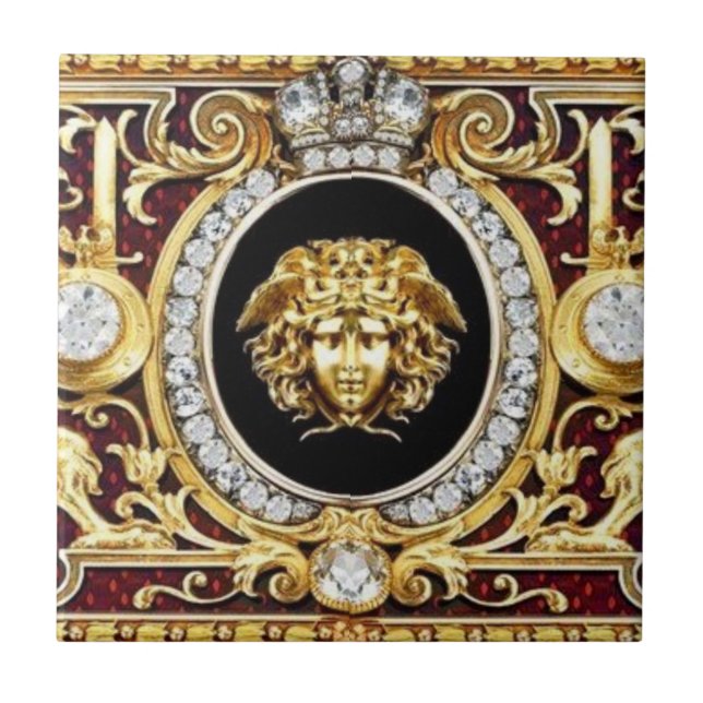 Carreau de mur Medusa Golden Gems (Devant)